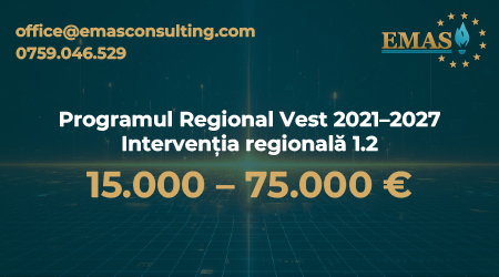 Intervenția regională 1.2 – Digitalizarea IMM-urilor
